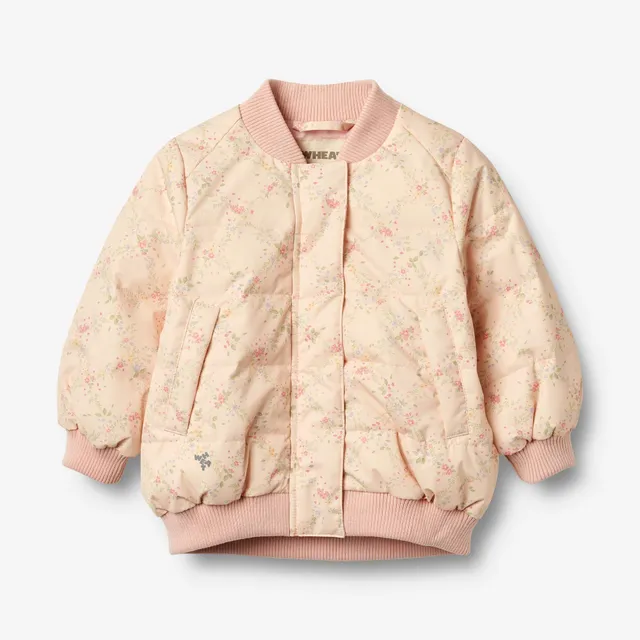 wheat-lotte-puffer-jacke-rose-baby-leichtjacke-blumen image 1