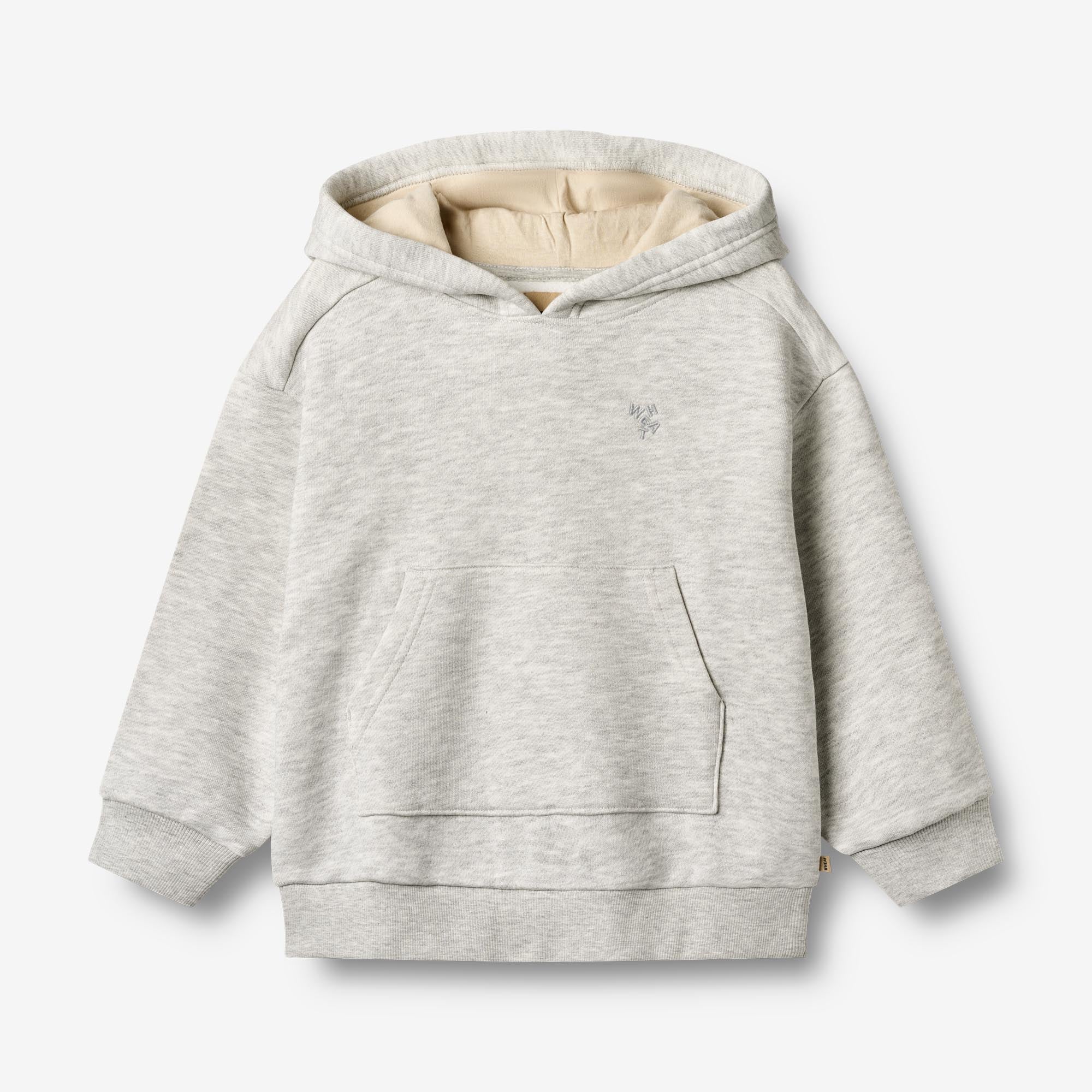 wheat-francis-hoodie-light-melange-grey-bio-baumwolle image 1