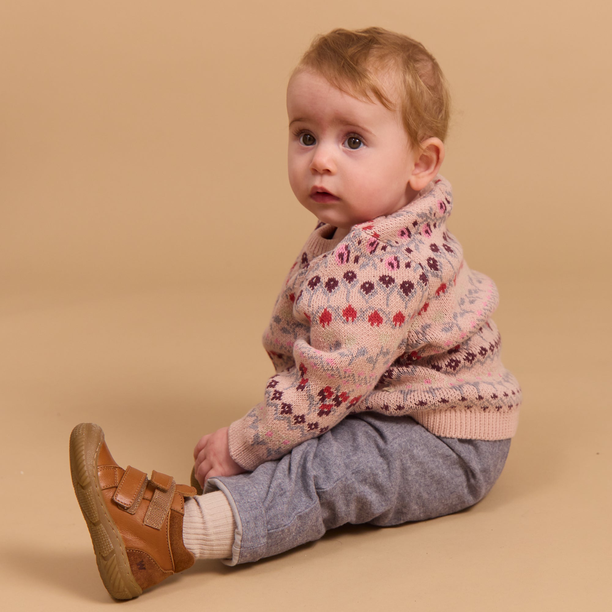 wheat-mikmak-jacquard-pullover-baby-dim-rose-bio-baumwolle image 2