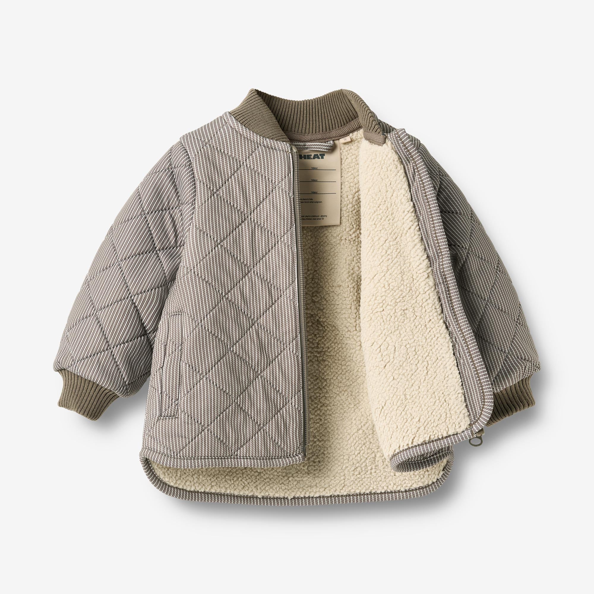 wheat-benni-thermo-jacke-brown-stripe-baby-fleece image 3