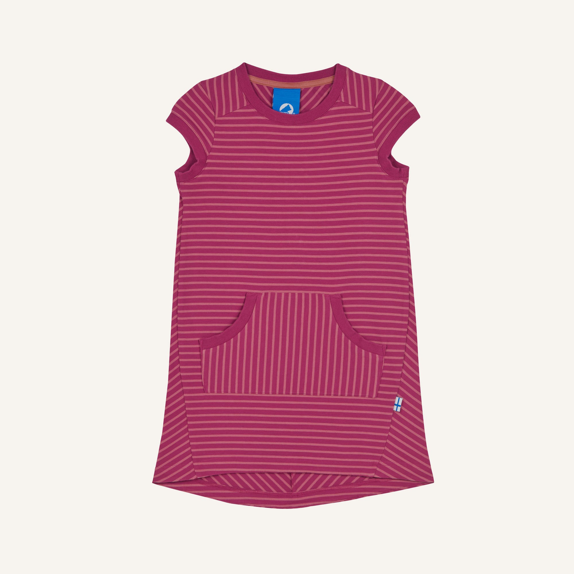 finkid-keidas-kurzarmkleid-raspberry-rose-80-90-biobaumwolle image 3