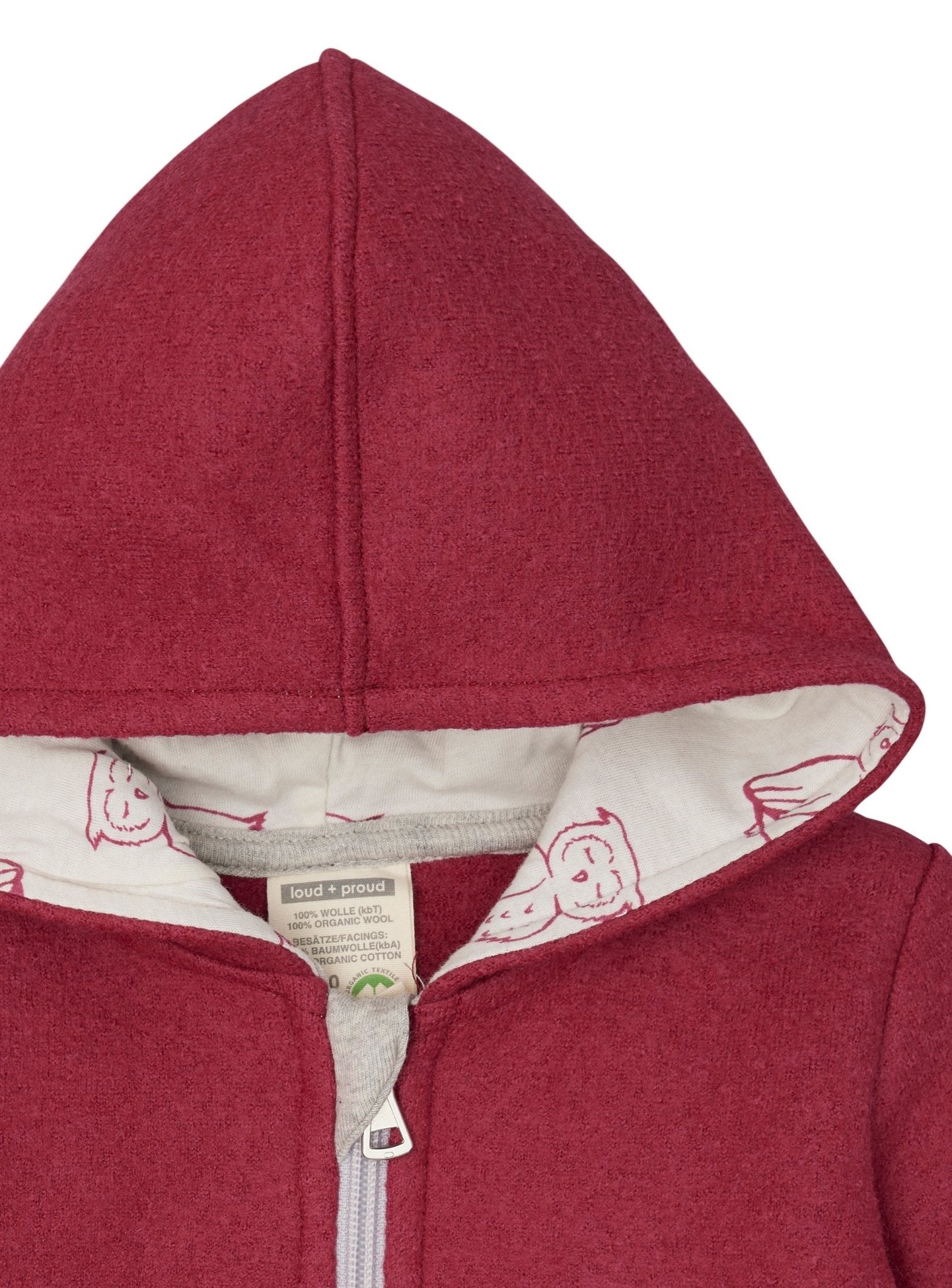 loud-proud-classics-jacke-wollwalk-rouge-kapuzenjacke-98-104 image 3