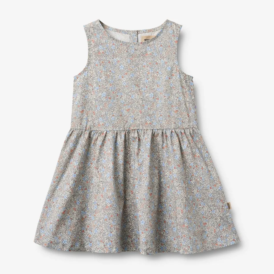 wheat-hella-air-blue-flowers-kleid-bio-baumwolle-rmellos image 1