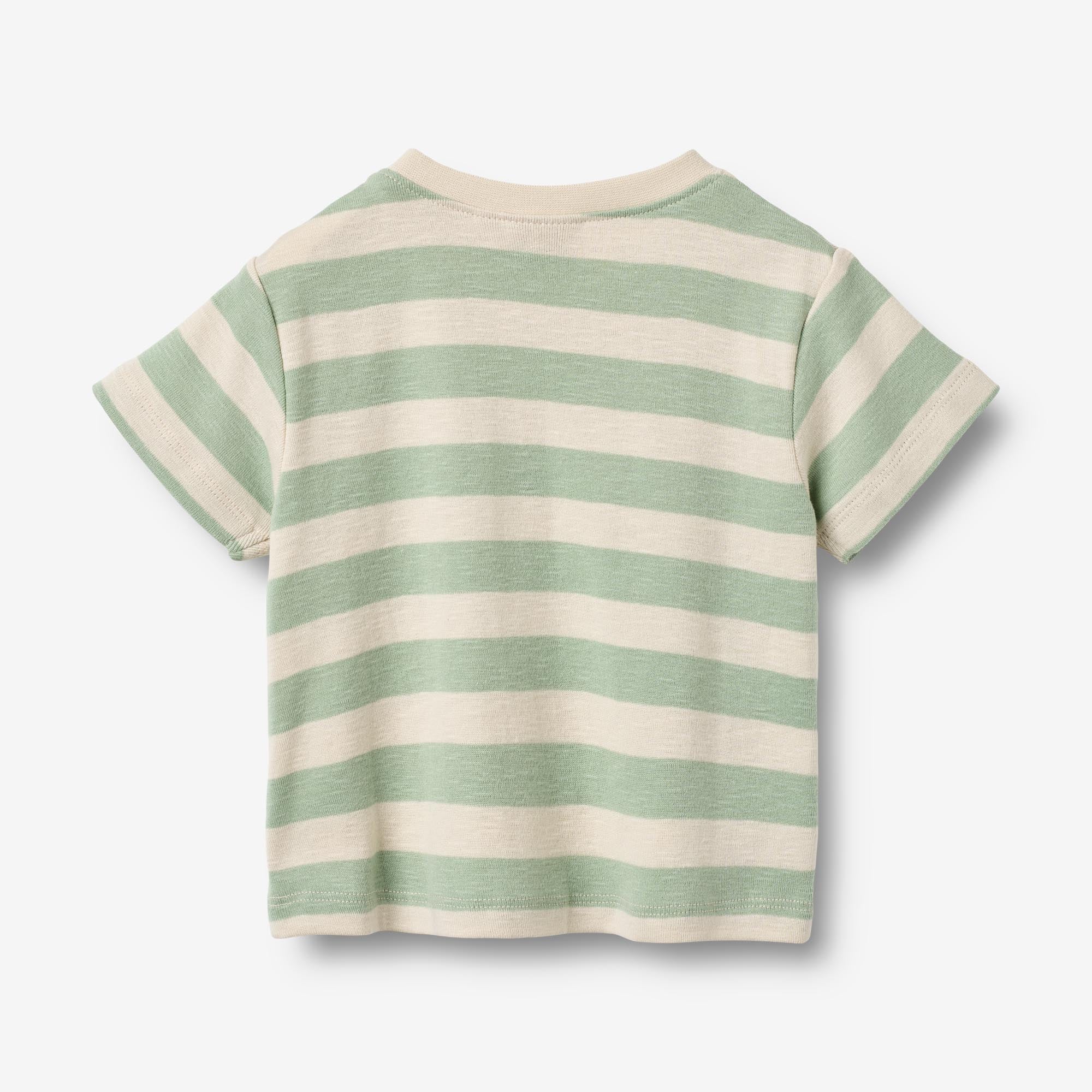 wheat-liam-t-shirt-mint-stripe-kurzarm-bio image 2