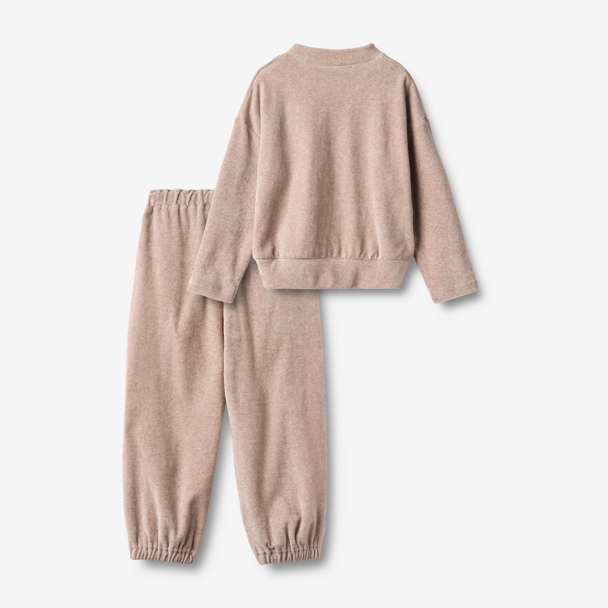 wheat-barbro-set-sweatshirt-hose-bio-melange-rose image 3