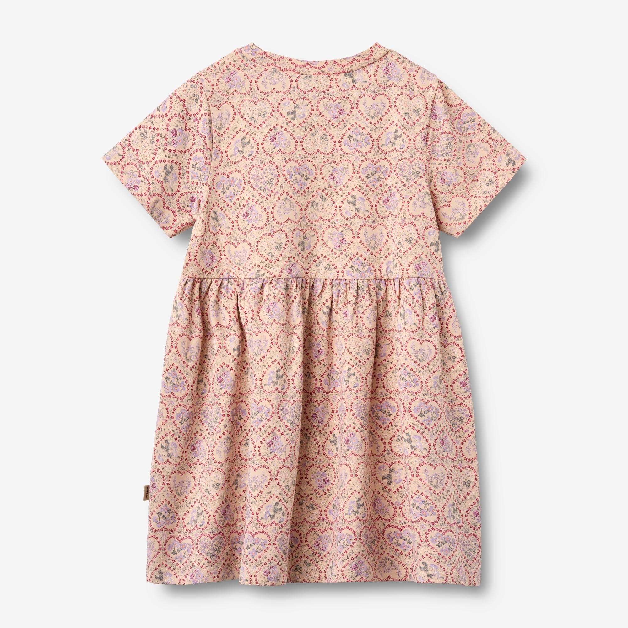 wheat-anna-jerseykleid-m-dchen-magenta-heart-flowers-bio-baumwolle image 4