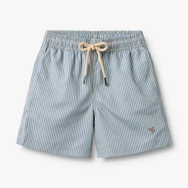 wheat-clothing-hansi-swim-trunk-badehose-blue-swim-stripe image 1