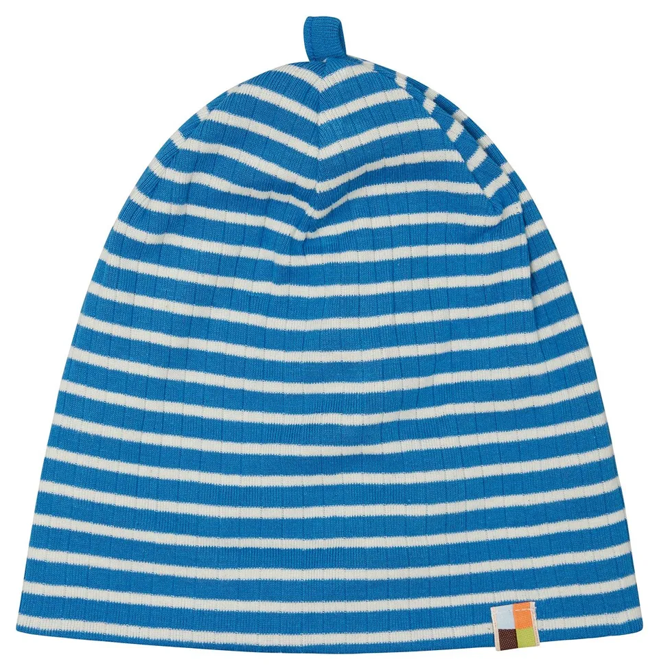 loud-proud-classics-beanie-gestreift-azur-86-92-rippe image 1