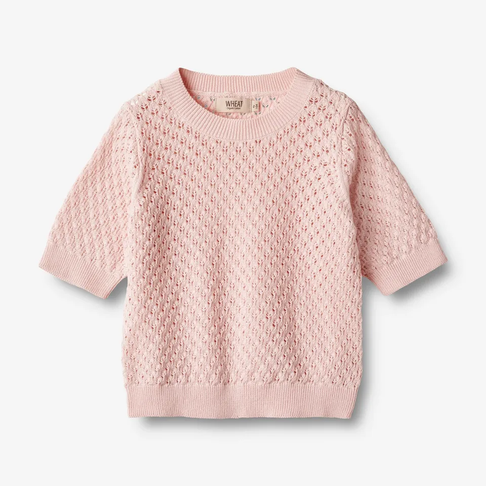 wheat-knit-top-s-s-alva-t-shirt-rose-ballet-bio-baumwolle image 1