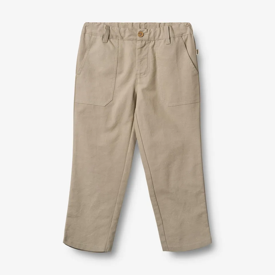 wheat-egon-hose-beige-stone-kinder-bio-baumwolle image 1
