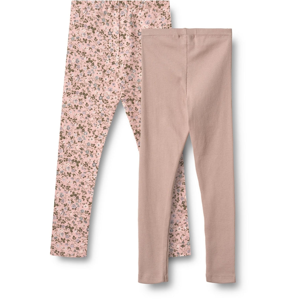 wheat-jules-leggings-2er-rose-powder-flowers-bio image 2