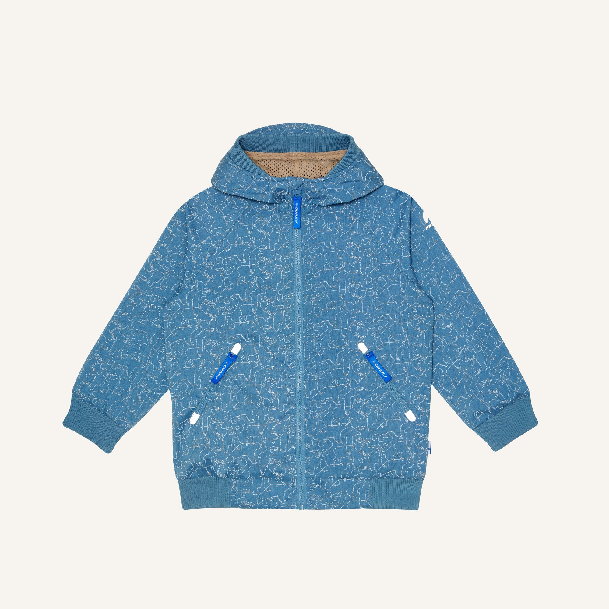 finkid-husky-tallessa-outdoorjacke-terra-cotta-reflektierend image 2