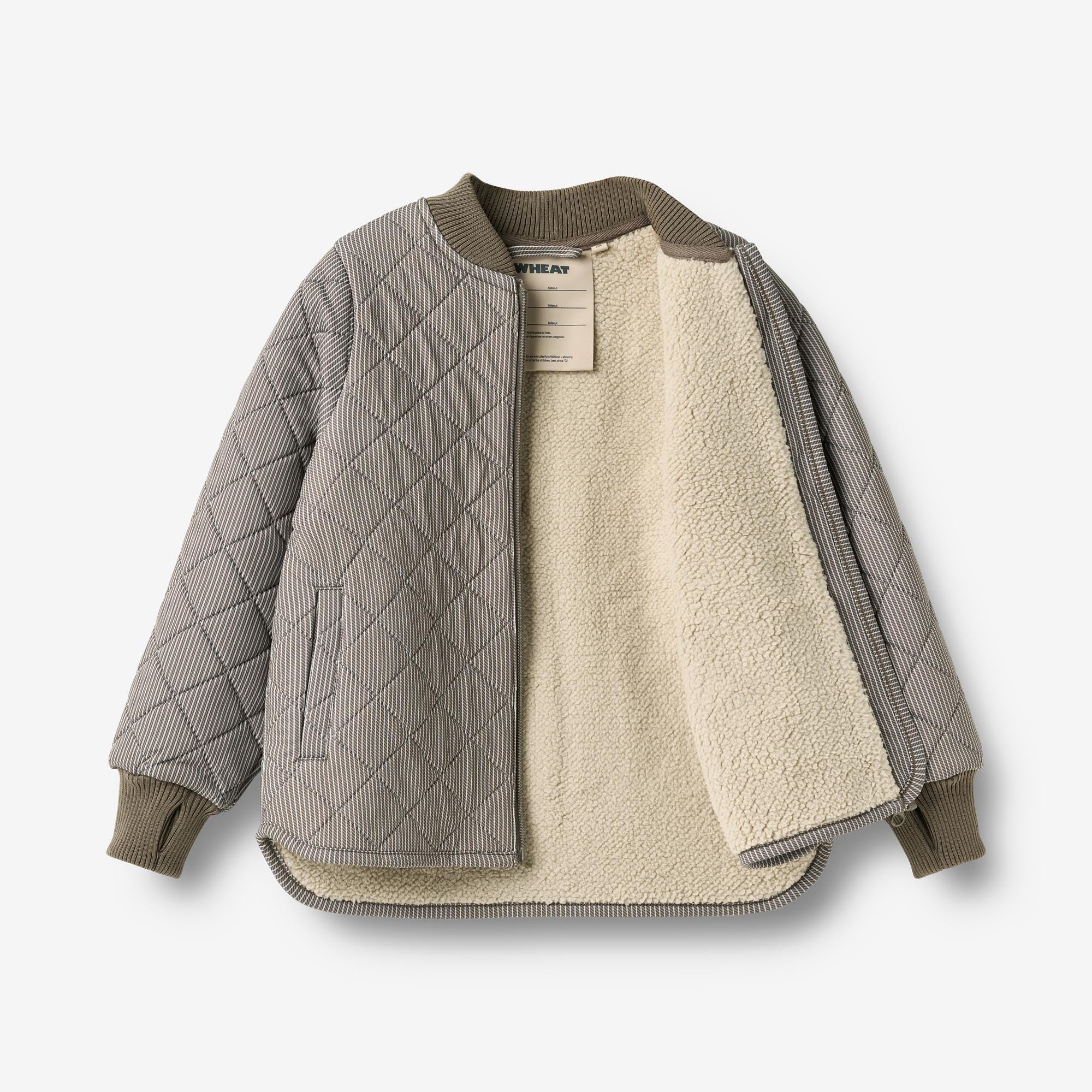wheat-benni-thermo-jacke-brown-stripe-recycling-pes image 3