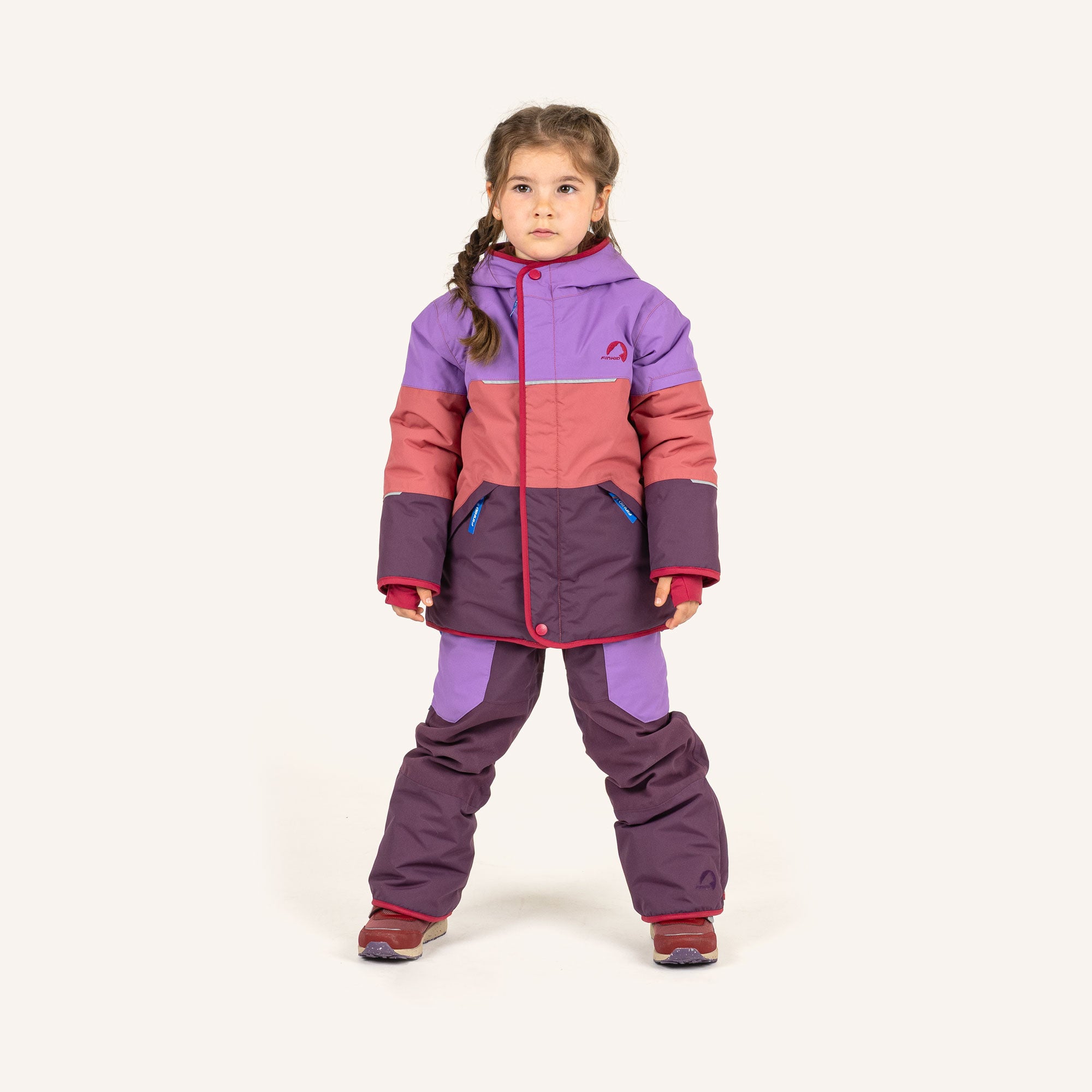 finkid-husky-taika-snow-winterjacke-apple-green-ocean-110-120-wasserdicht image 7