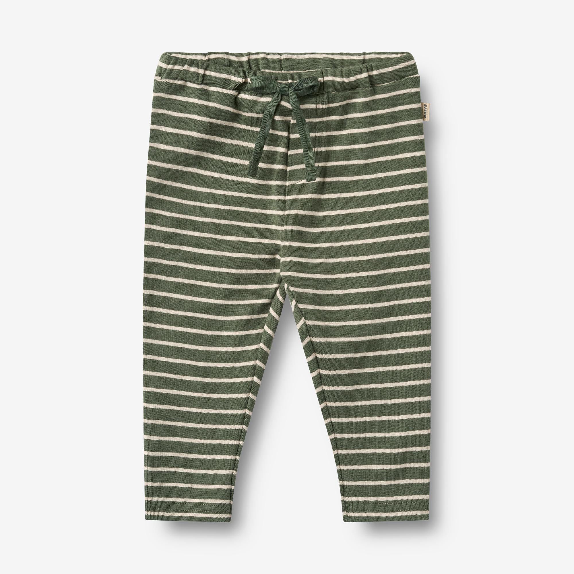 wheat-clothing-manfred-jerseyhose-dark-green-stripe-bio image 1