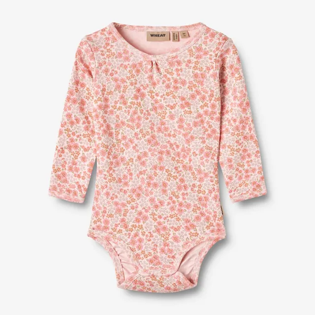 wheat-liv-langarmbody-rose-flowers-bio-baumwolle image 1