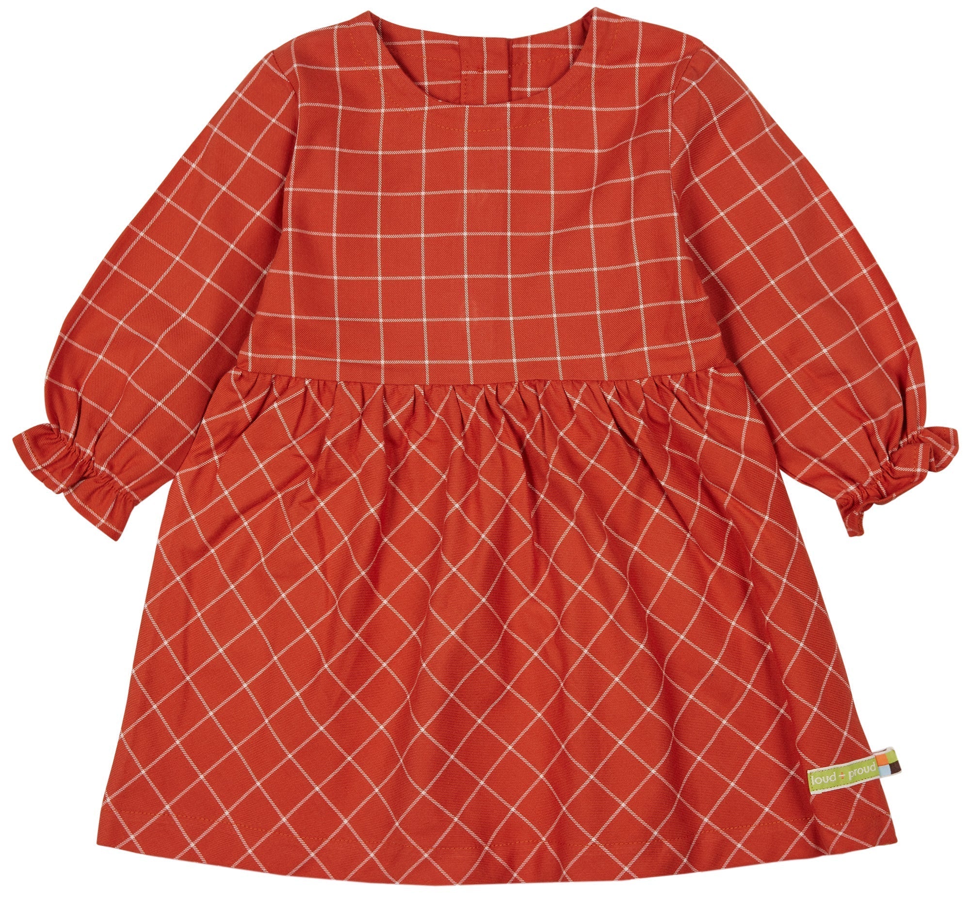 loud-proud-classics-karo-kleid-kinderkleid-cinnamon-kariert image 1