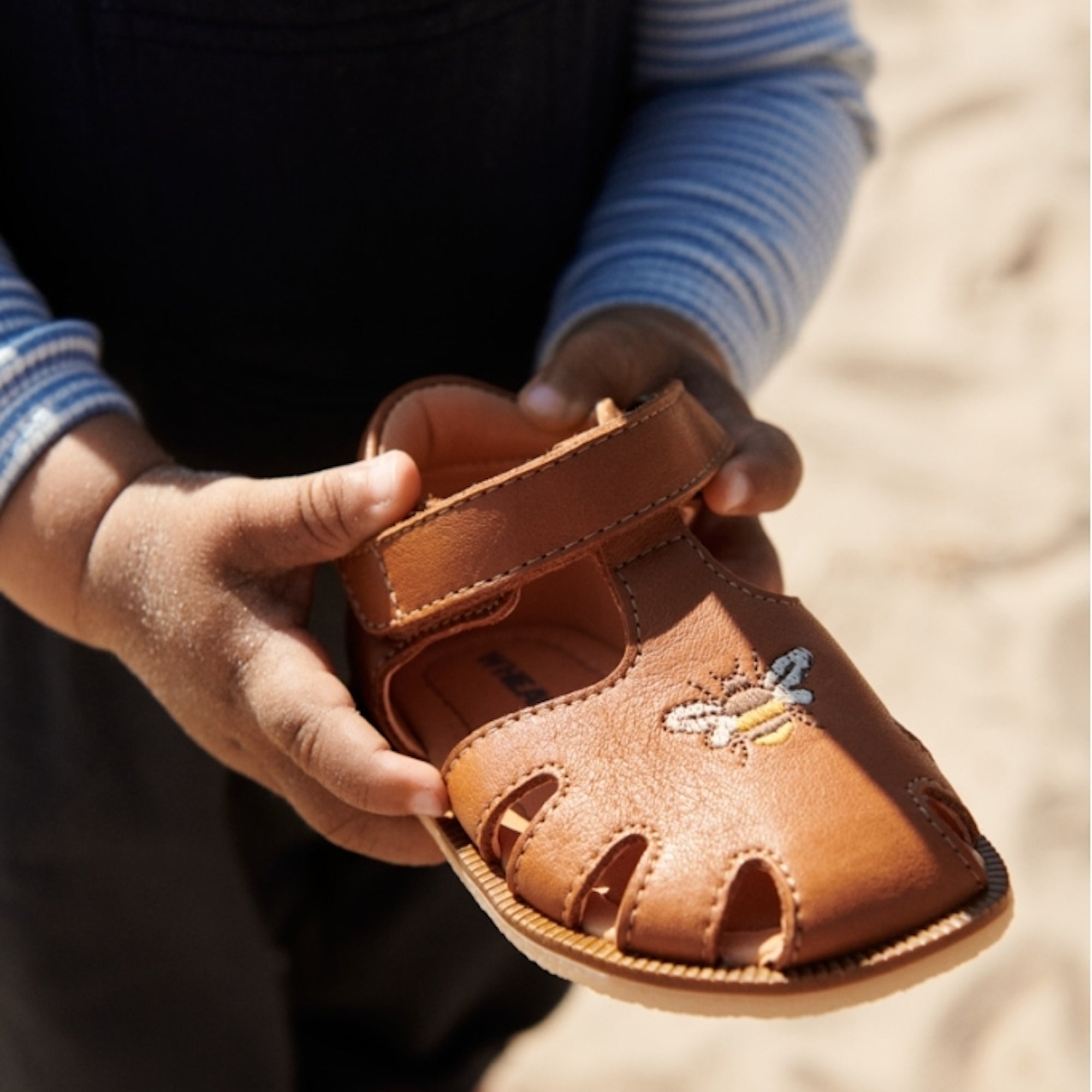 wheat-lowe-sandale-baby-ledersandalen-natural-klett image 5