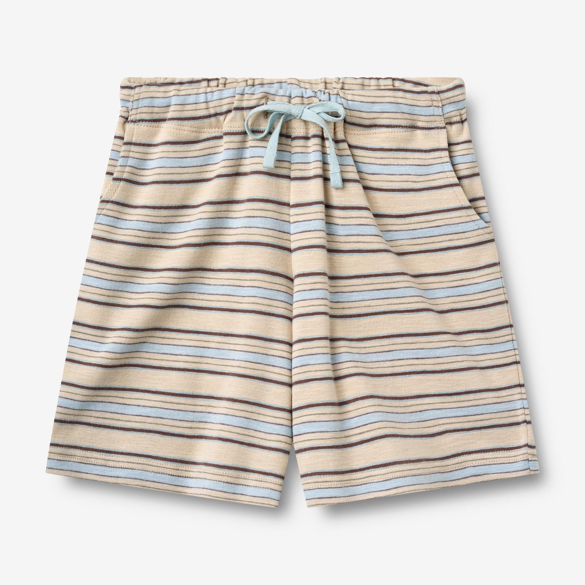 wheat-kalle-shorts-multi-blue-stripe-bio-baumwolle image 1