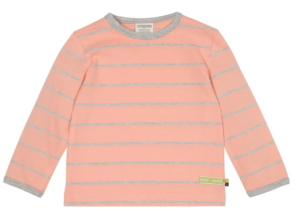 loud-proud-classics-shirt-streifen-peach-62-68 image 1