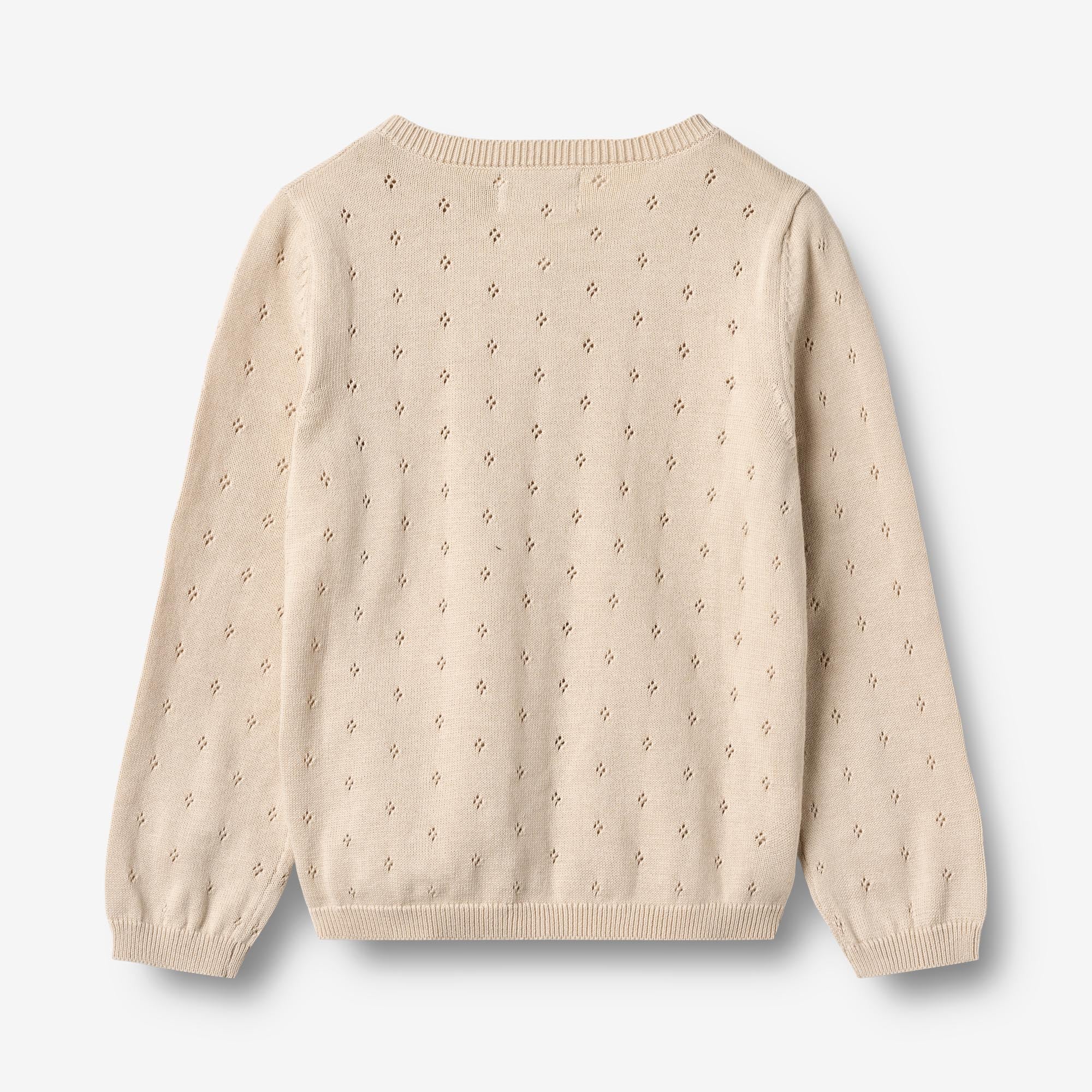 wheat-maia-strickjacke-offwhite-kinder-bio-baumwolle image 3