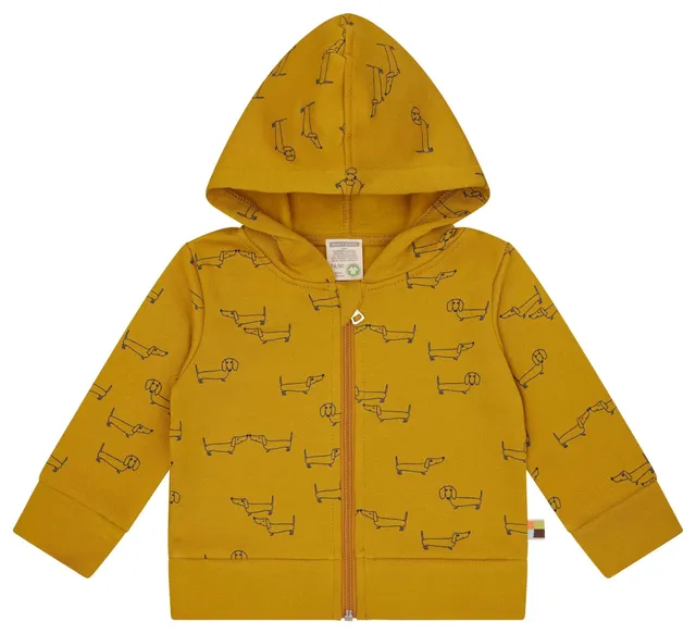 loud-proud-classics-sweatjacke-kapuze-curry-dackel image 1