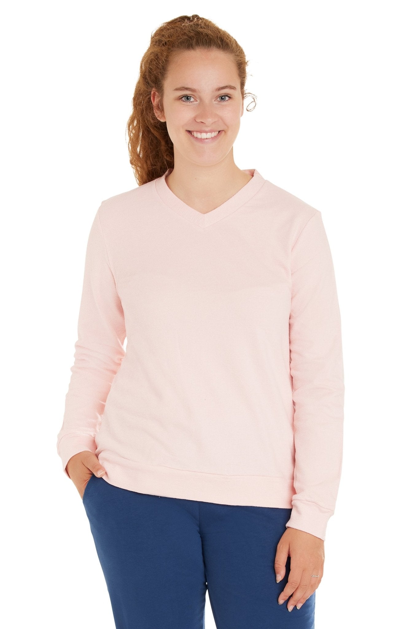 loud-proud-classics-damen-sweat-strukturmuster-lagoon-38-baumwolle image 3