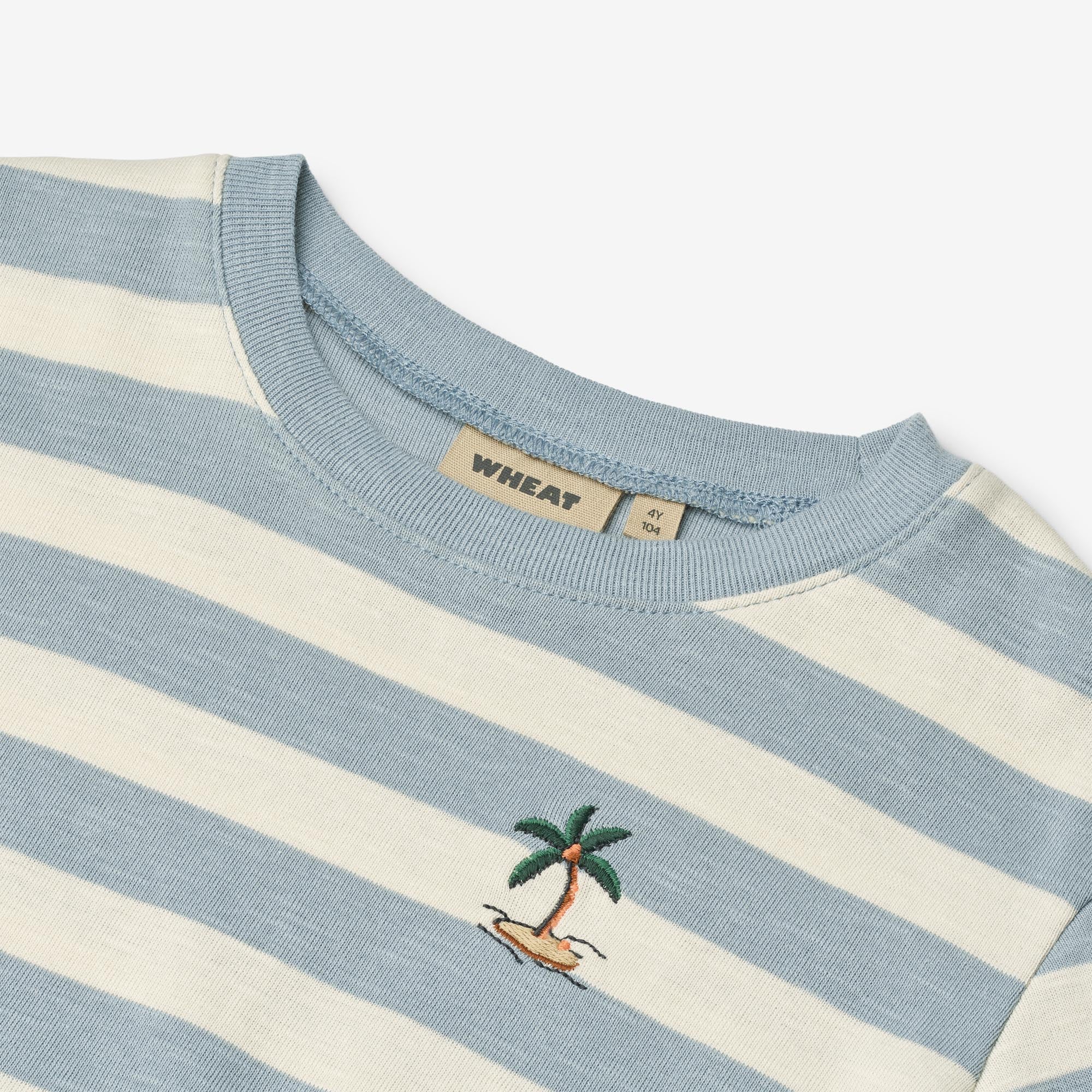 wheat-liam-t-shirt-calm-blue-stripe-gr-110-bio image 4