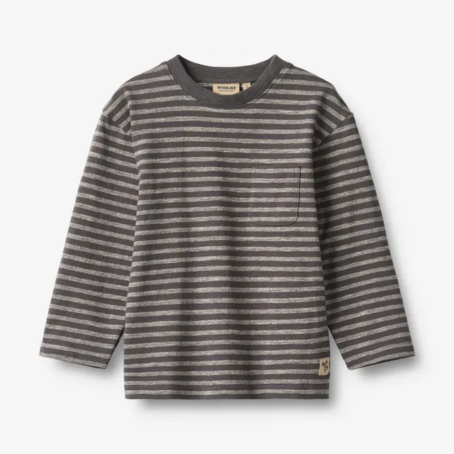wheat-clothing-ross-langarmshirt-dark-charcoal-stripe-bio image 1