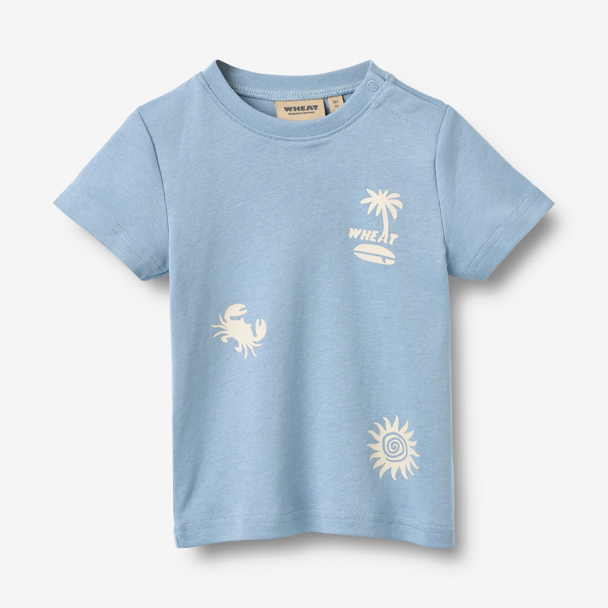 wheat-ib-t-shirt-faded-denim-baby-bio-baumwolle image 1