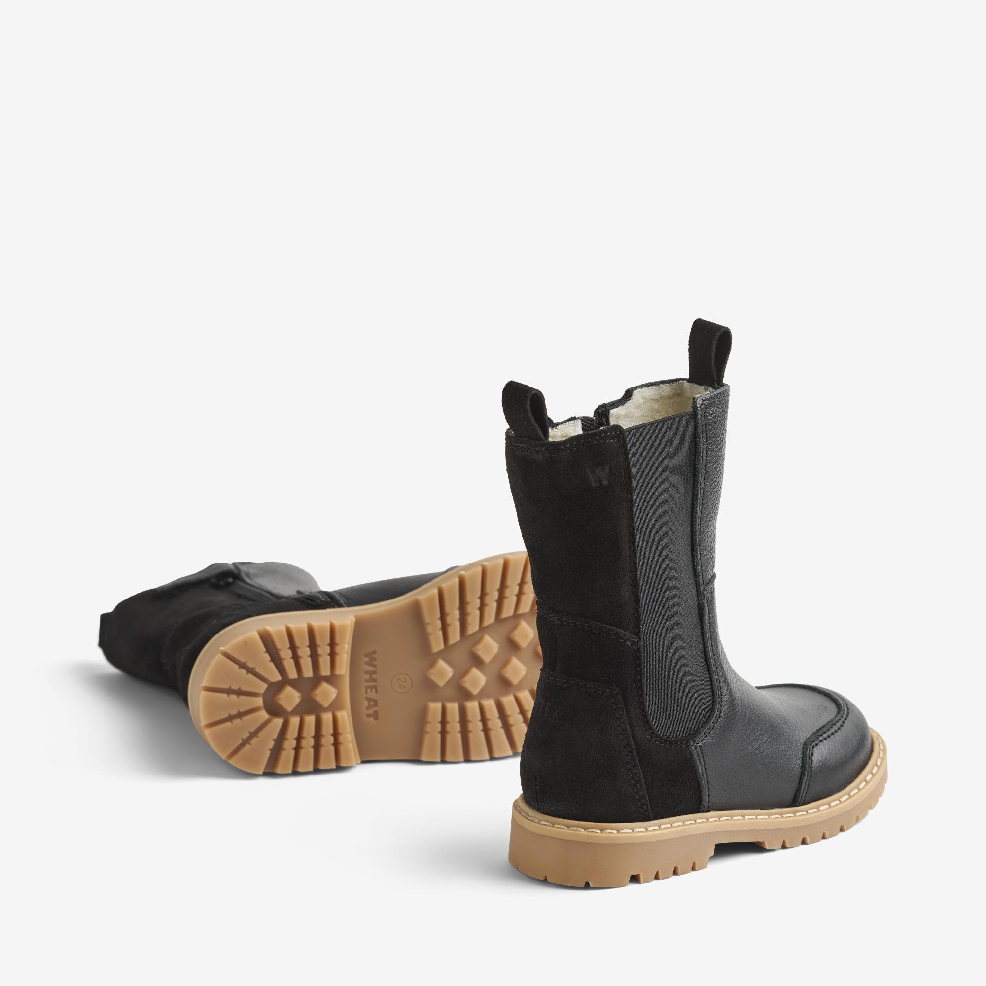 wheat-chelsea-sonni-tex-stiefel-black-leder-gr-24-35 image 2