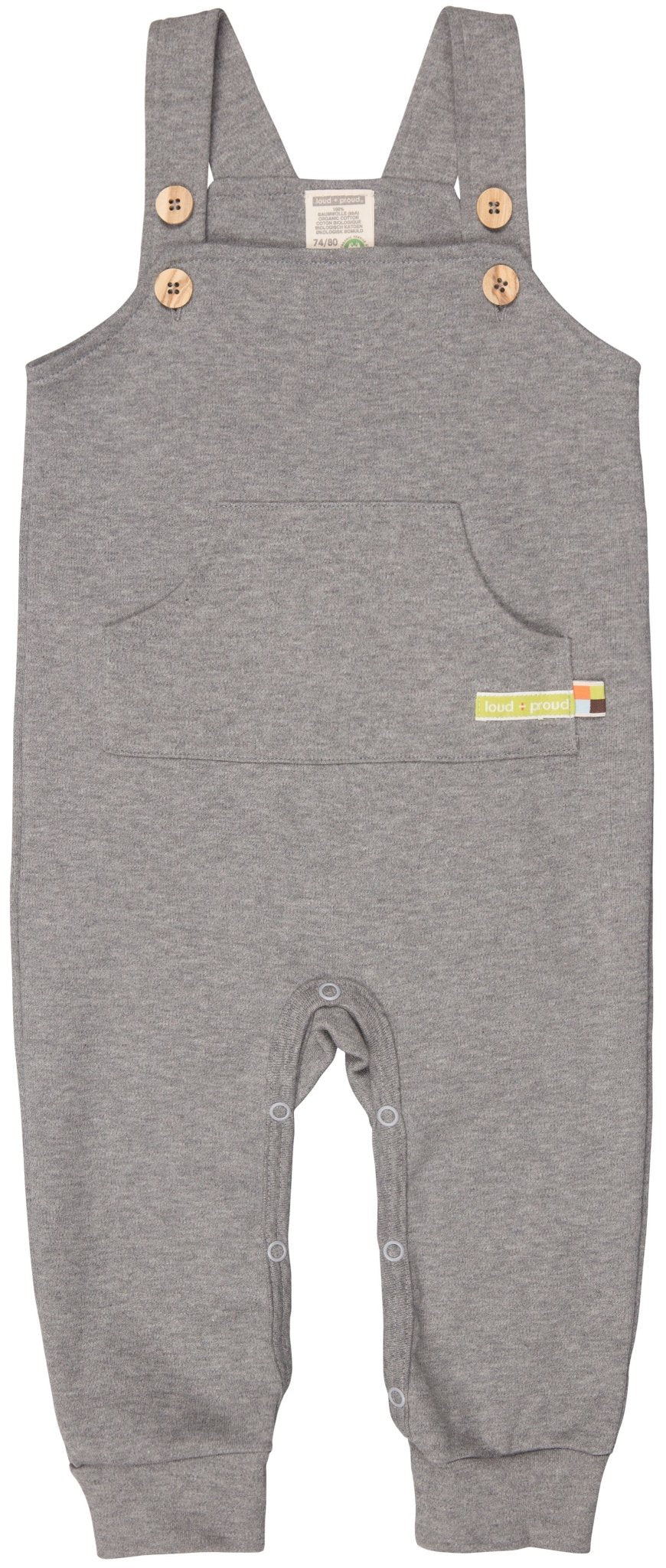 loud-proud-classics-latzhose-babylatzhose-grey-74-80 image 1