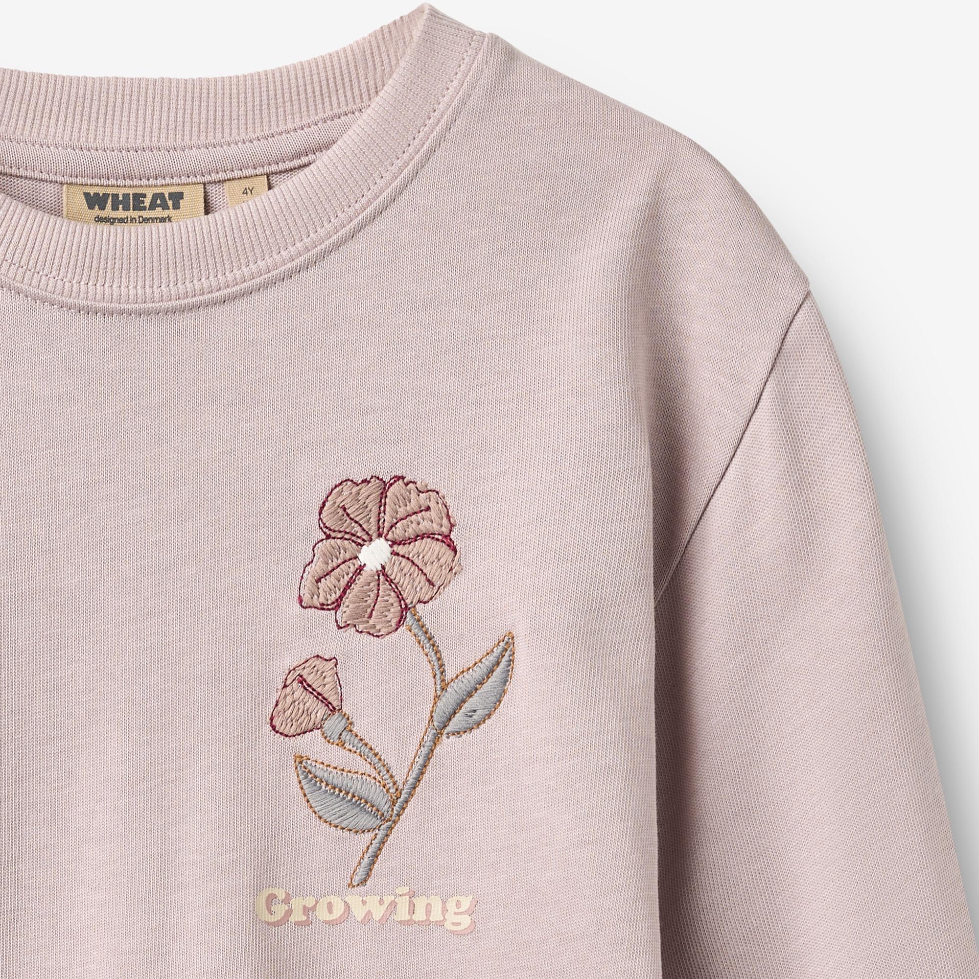 wheat-sira-langarmshirt-soft-lilac-bio-baumwolle-print image 3