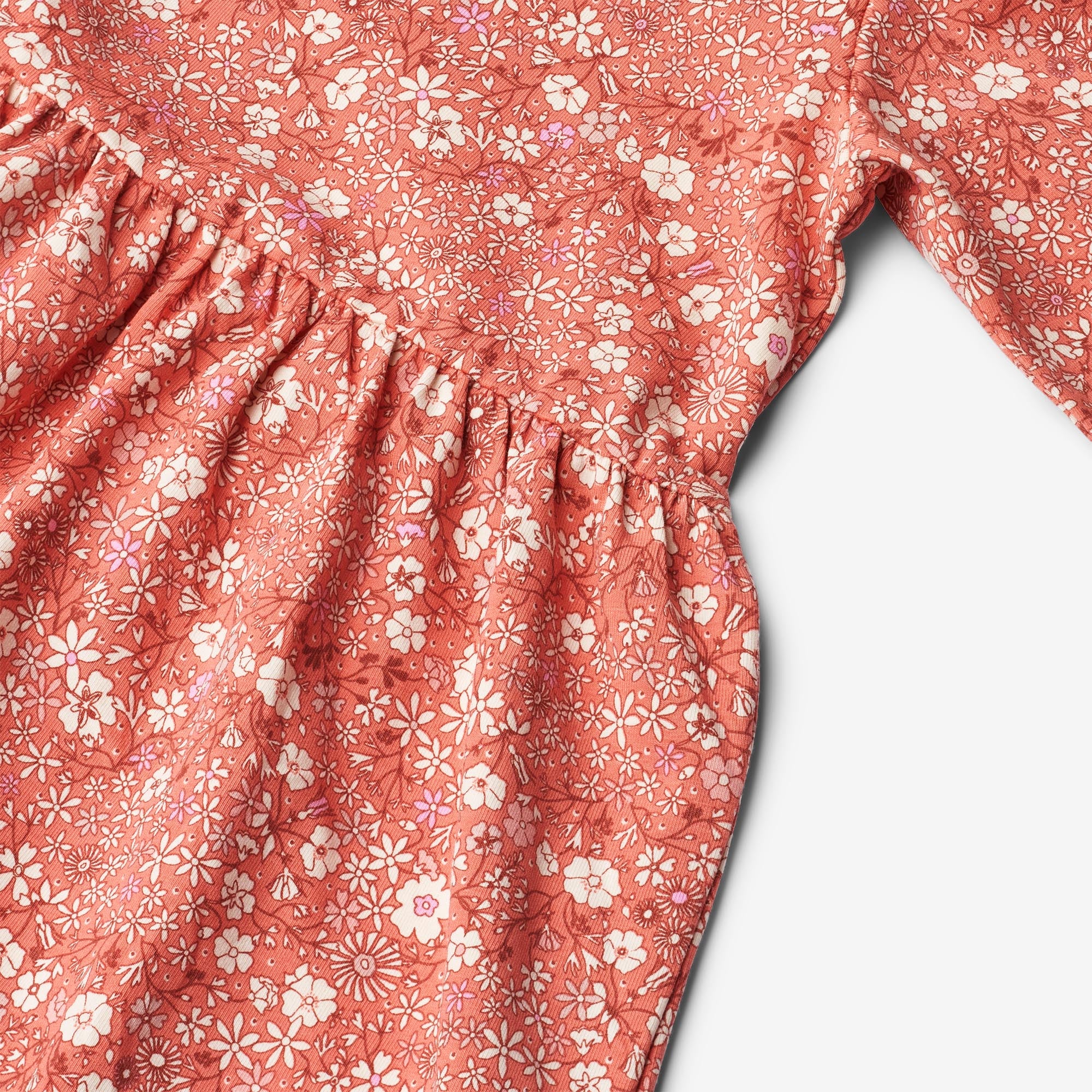 wheat-sessa-jerseykleid-coral-flowers-langarm image 3