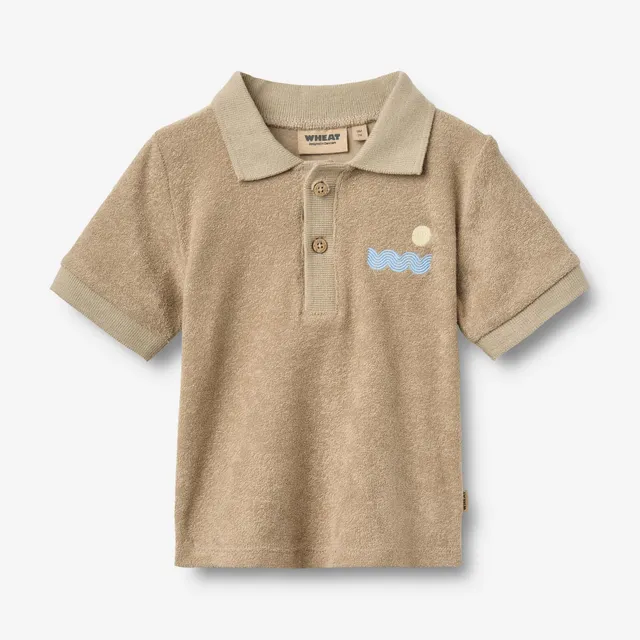 wheat-mali-polo-shirt-s-s-poloshirt-sand-stone-bio-baumwolle image 1