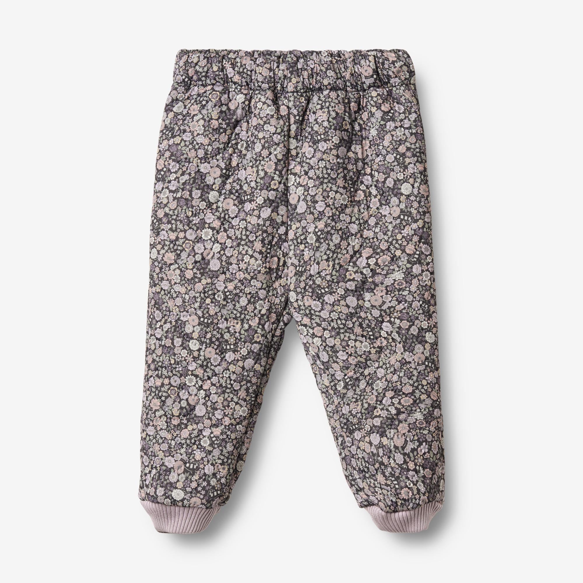 wheat-thermo-pants-alex-baby-thermohose-black-sea-flowers image 1