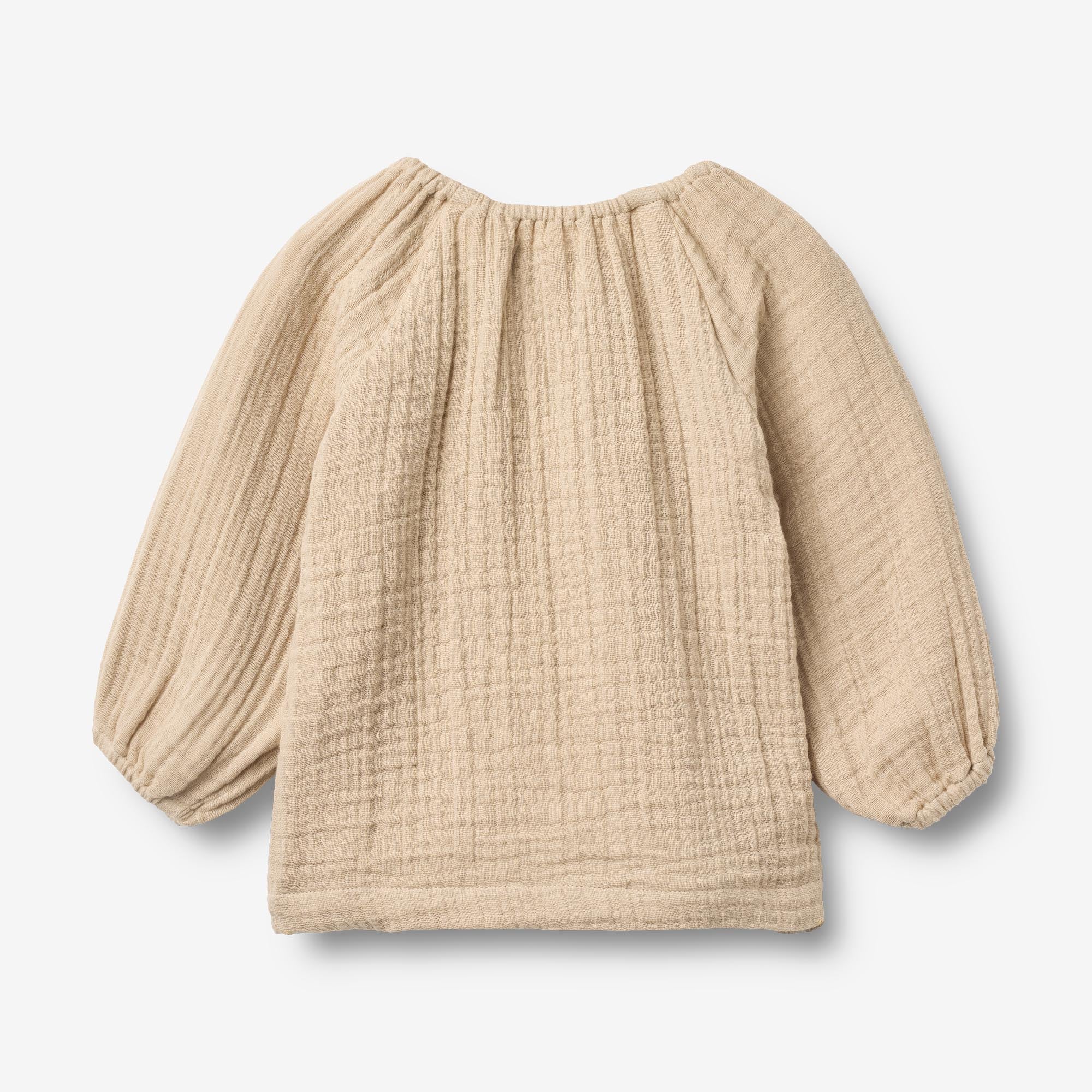 wheat-bobo-bluse-warm-sand-bio-musselin-baby image 2