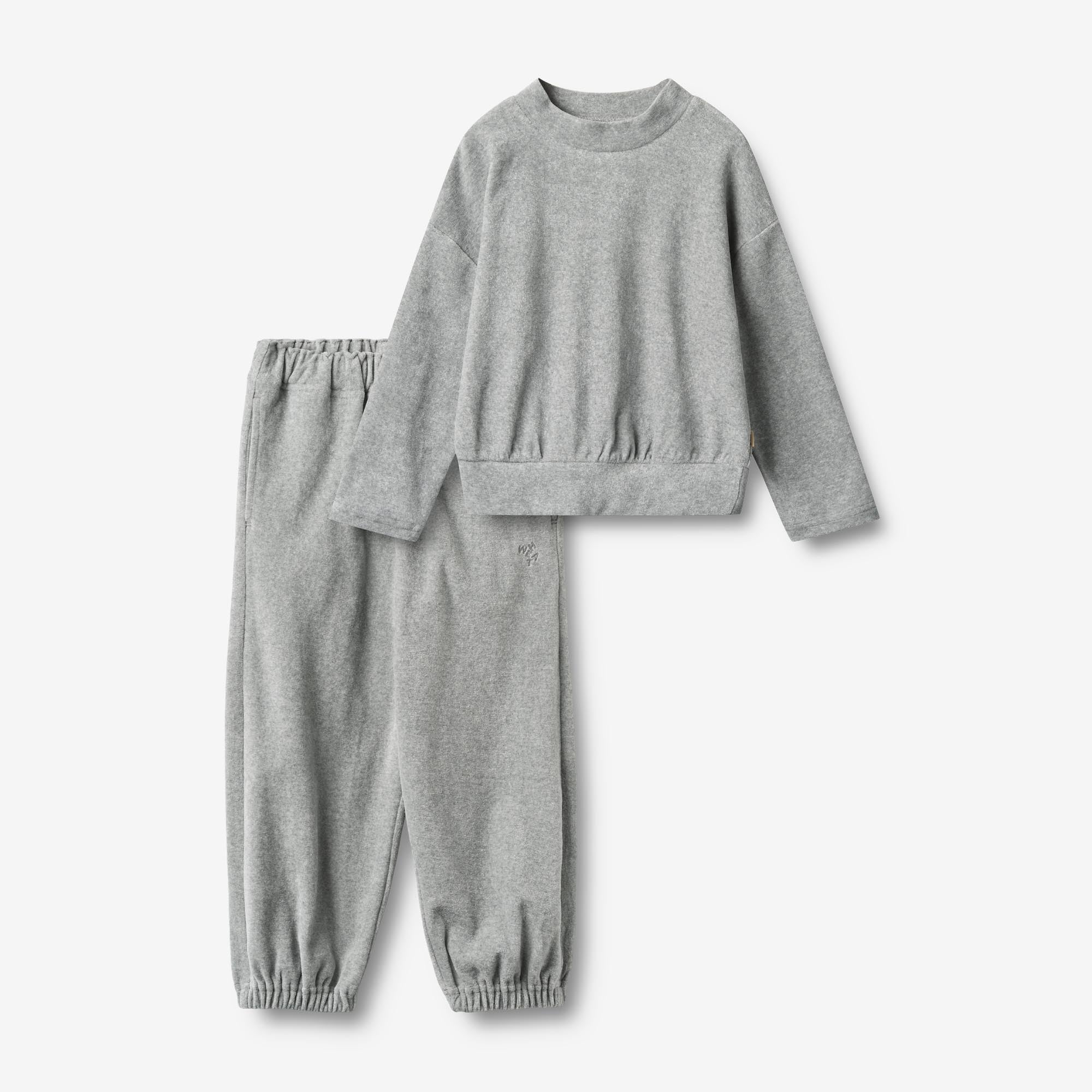 wheat-barbro-sweatset-melange-grey-bio-baumwolle image 1