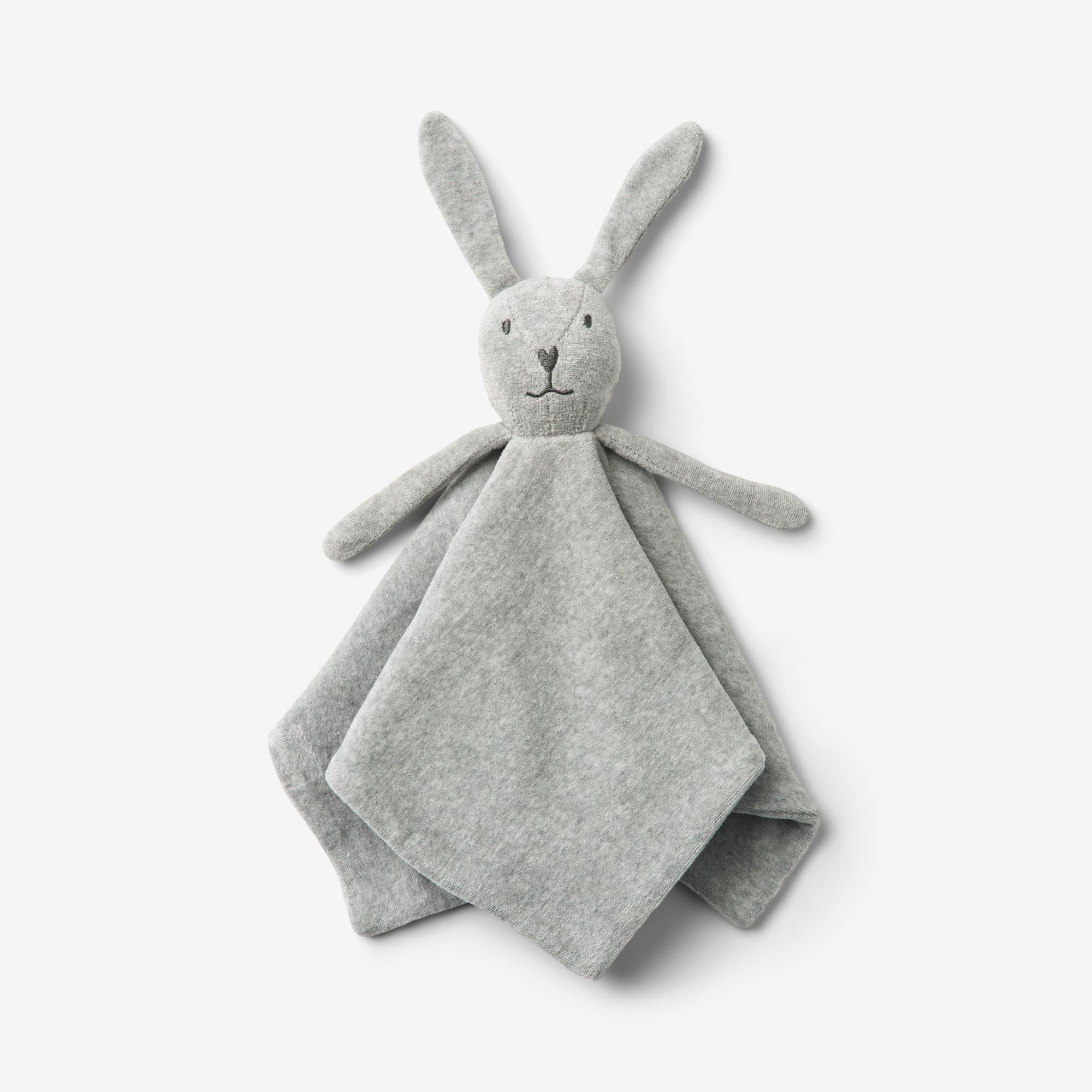 wheat-bunny-schmusetuch-melange-grey-bio-baumwolle image 1