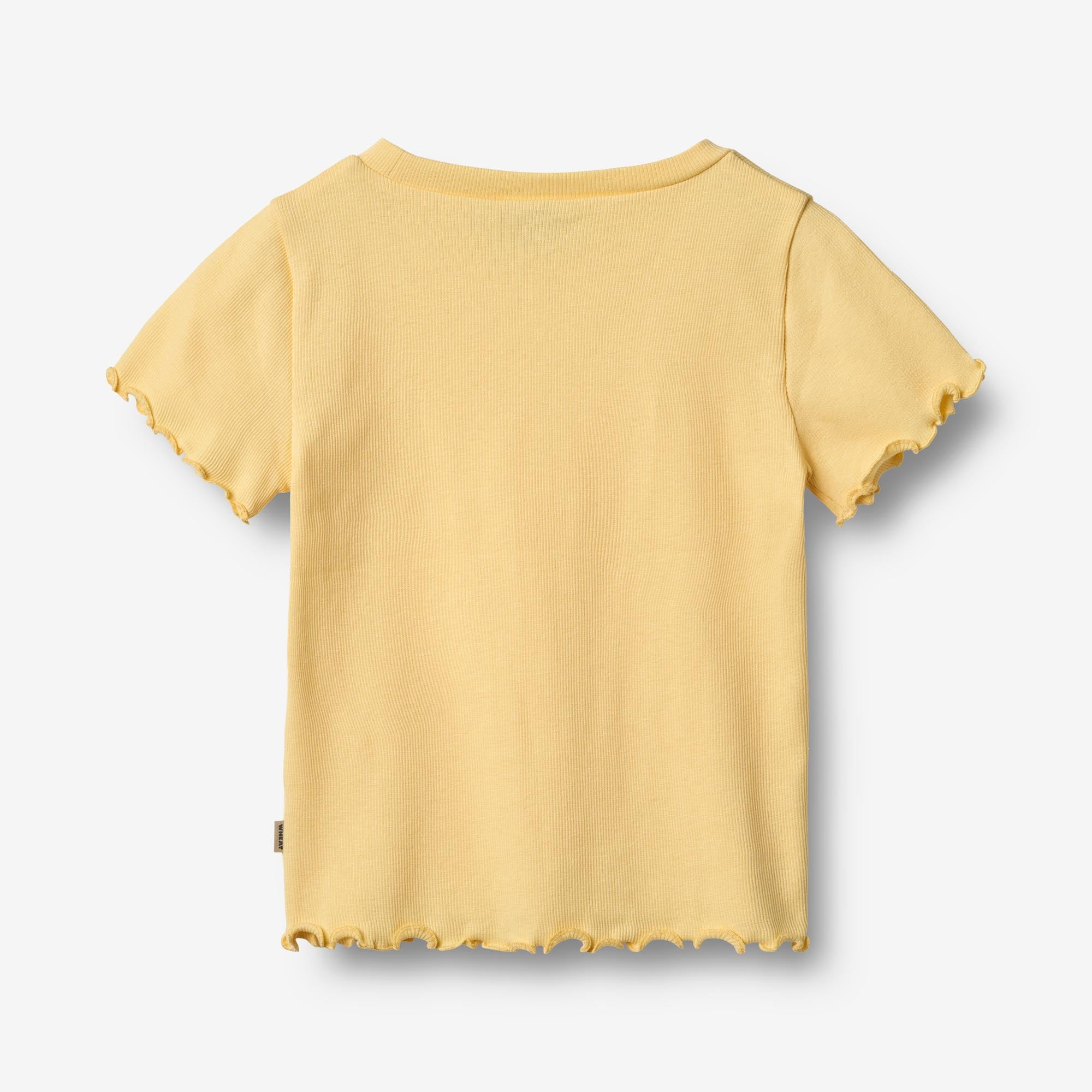 wheat-alicia-rippen-t-shirt-kinder-golden-yellow-bio-baumwolle image 2
