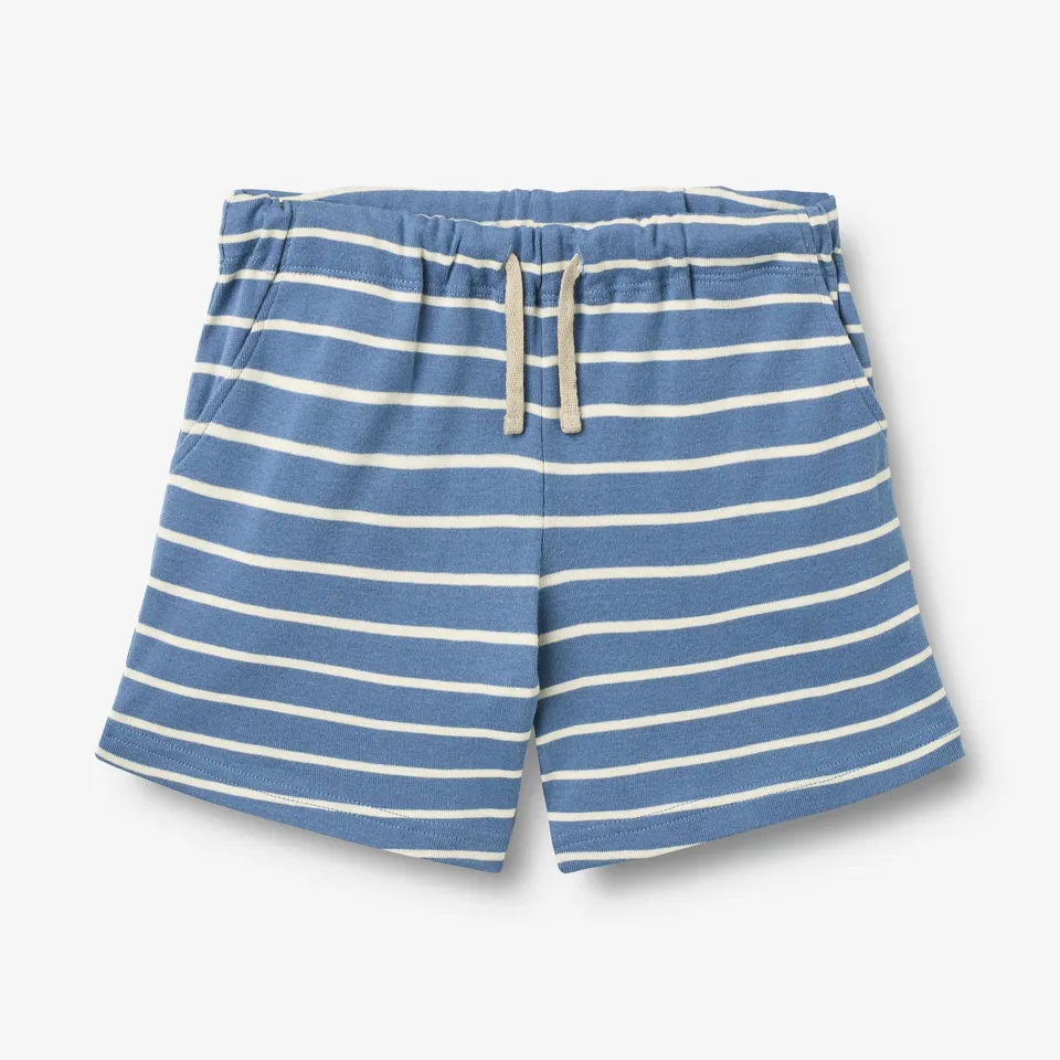 wheat-kalle-jersey-shorts-blaue-streifen-bio-baumwolle image 1