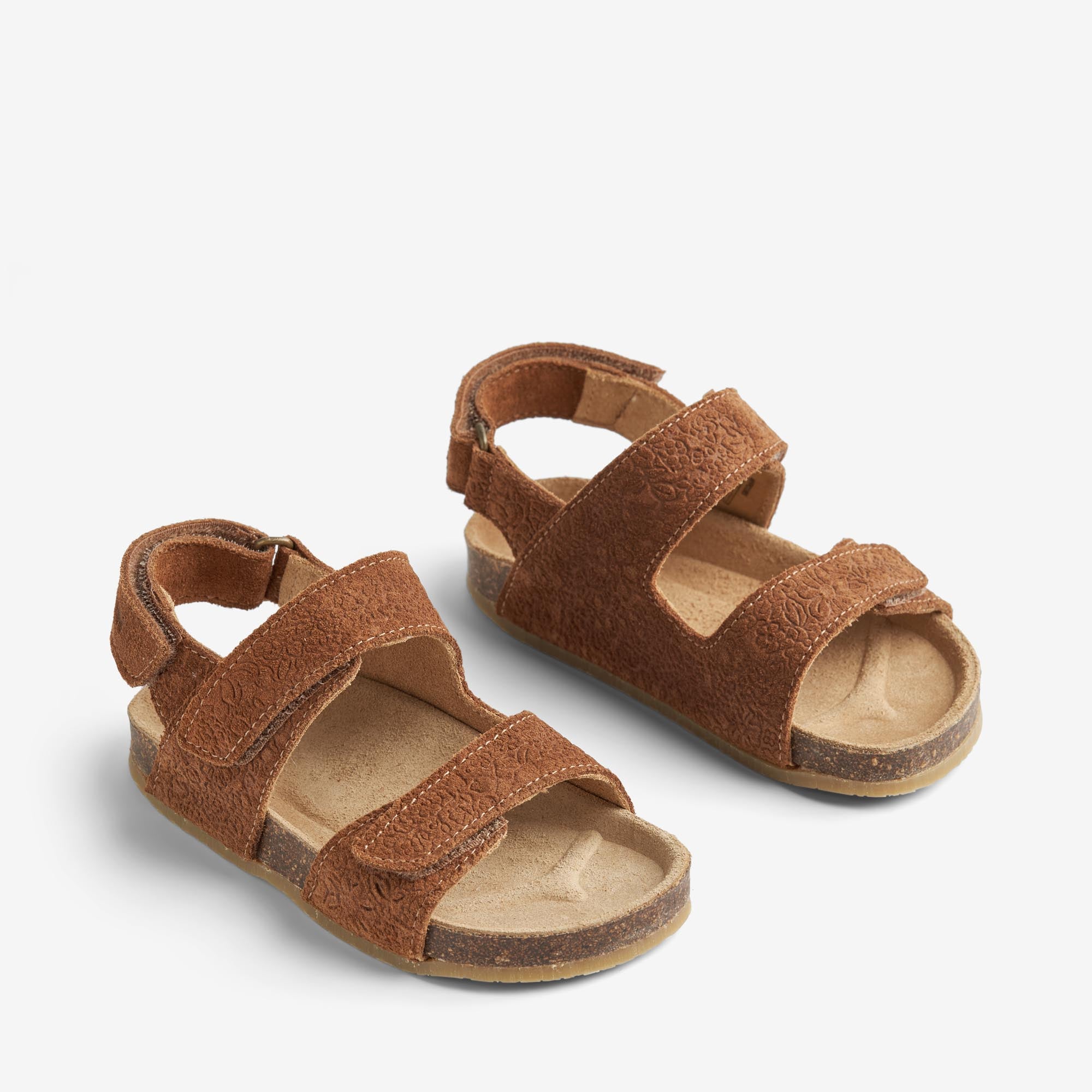 wheat-cameron-sandale-cognac-klett-leder-offen image 1