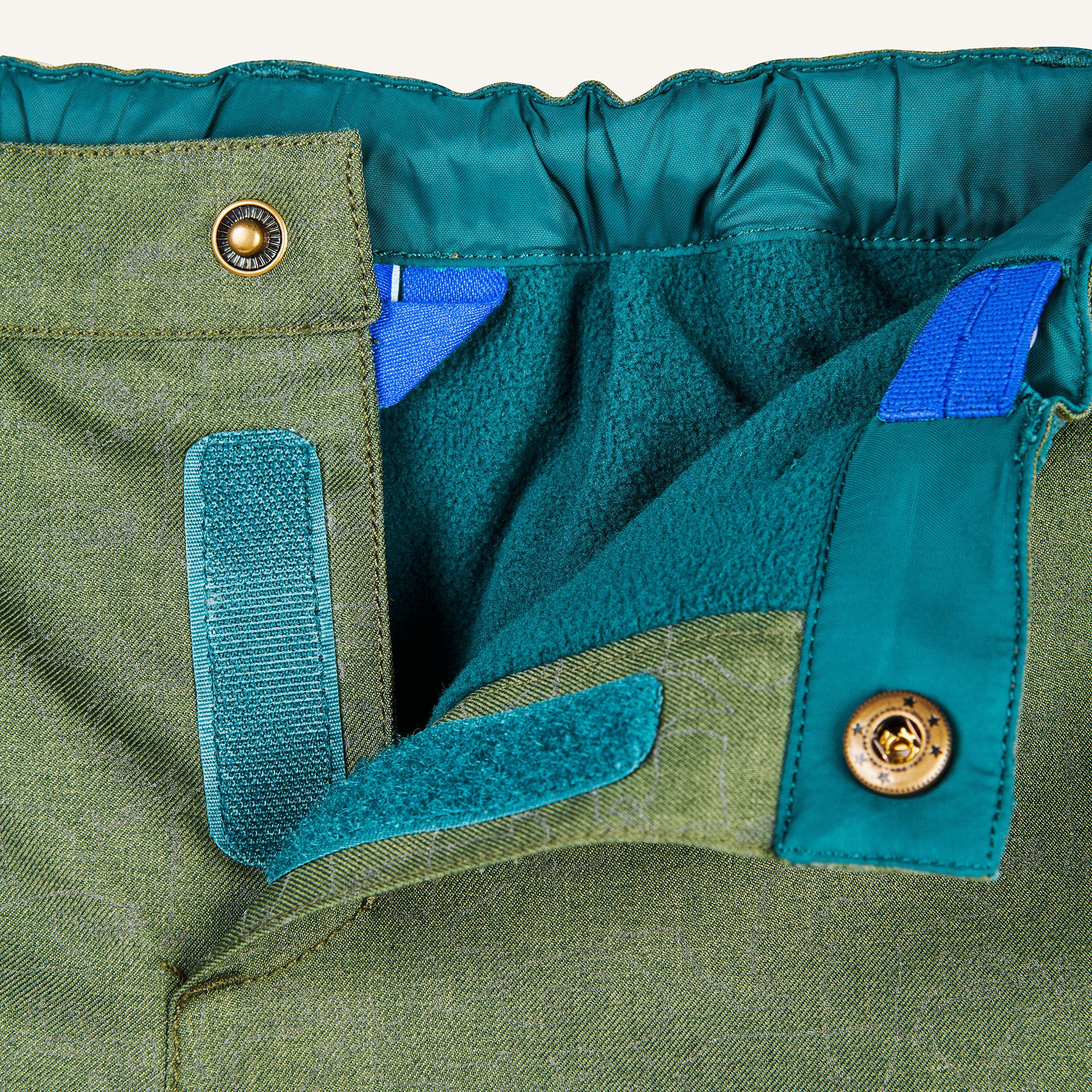 finkid-husky-latuli-ice-outdoorhose-kinder-real-teal-navy-fleece image 6