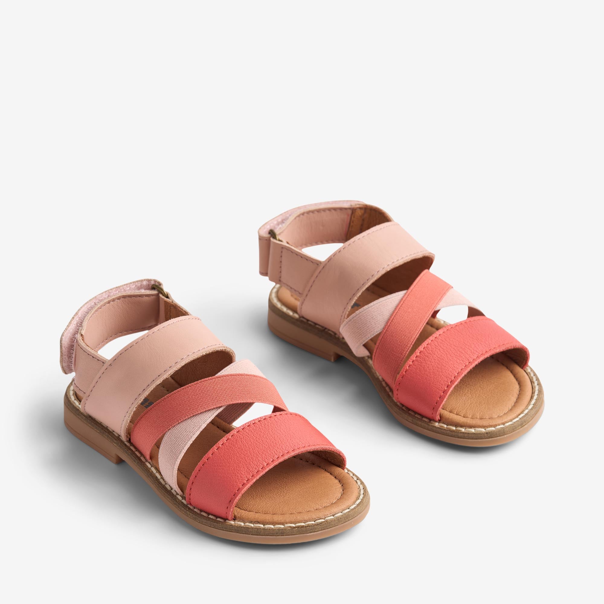 wheat-yuri-sandale-rose-leder-klettverschluss image 1
