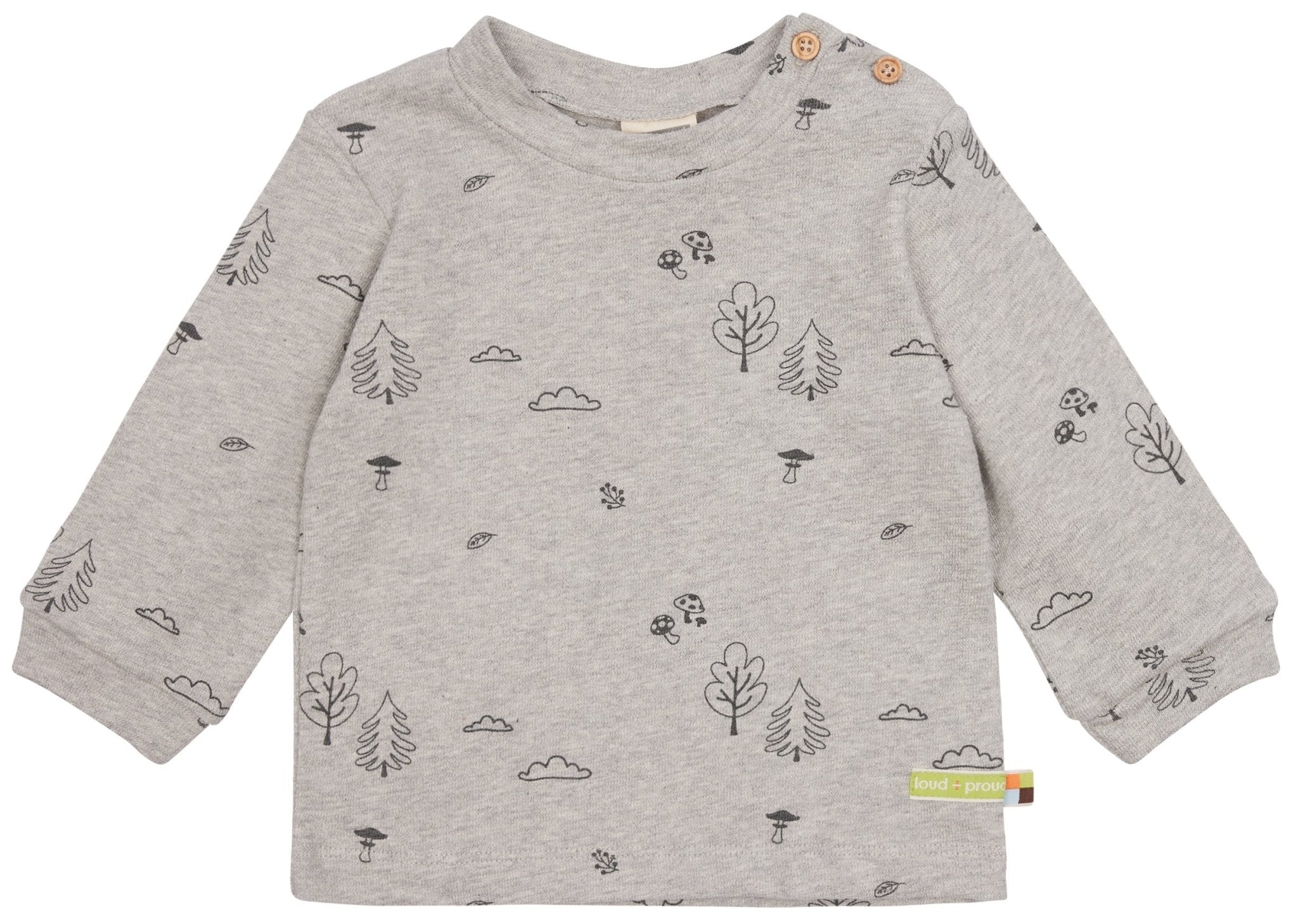 loud-proud-classics-shirt-langarm-strukturstrick-mit-druck-grass image 3