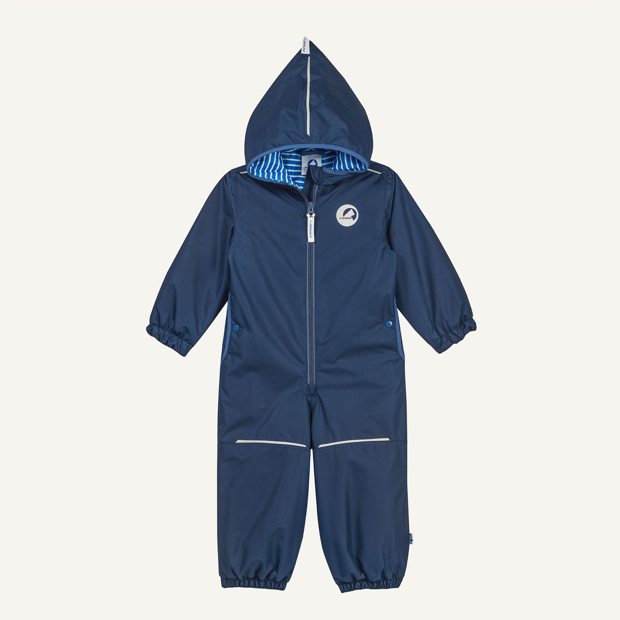 finkid-husky-pikkumini-overall-navy-wasserfest-wattiert image 1