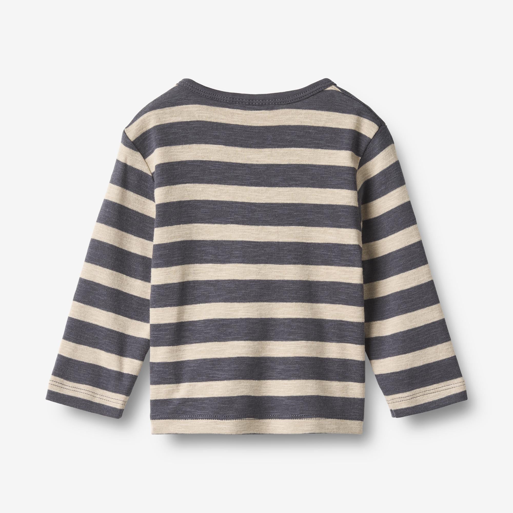wheat-milo-langarmshirt-greyblue-stripe-bio-baumwolle image 2