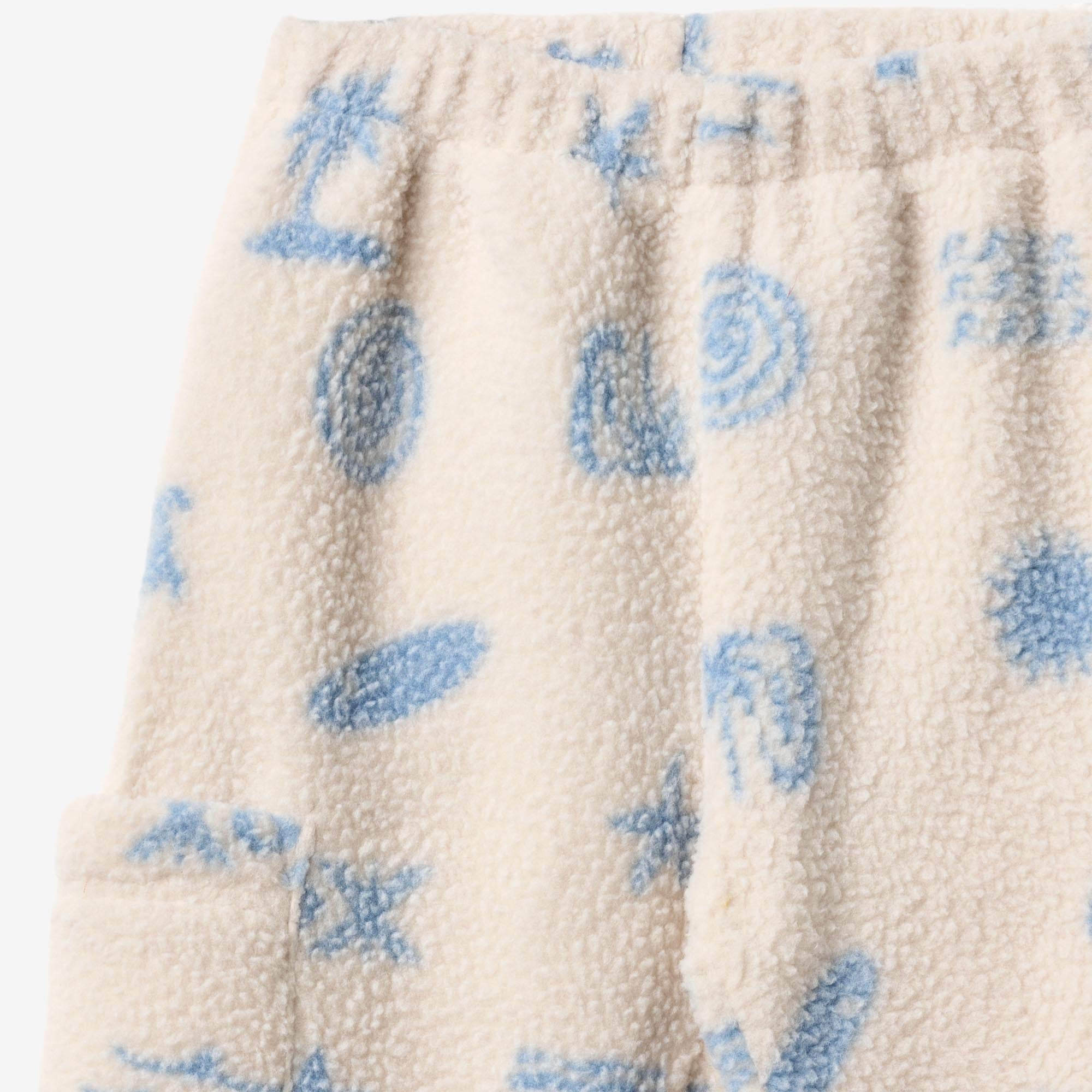 wheat-suun-fleecehose-white-onyx-jacquard-kinder-recycling image 5