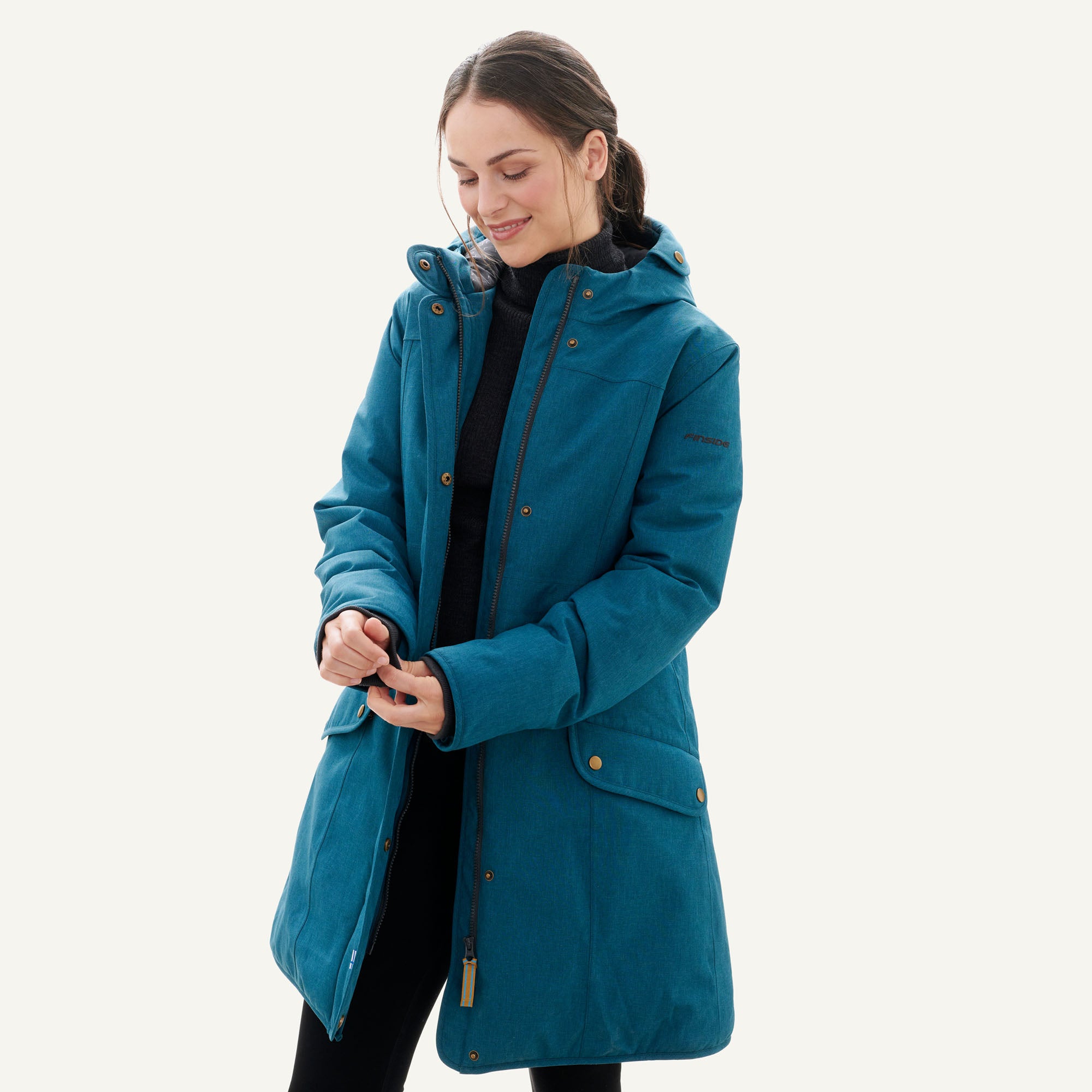 finkid-husky-oona-maa-winterparka-damen-ocean-wasserdicht image 2