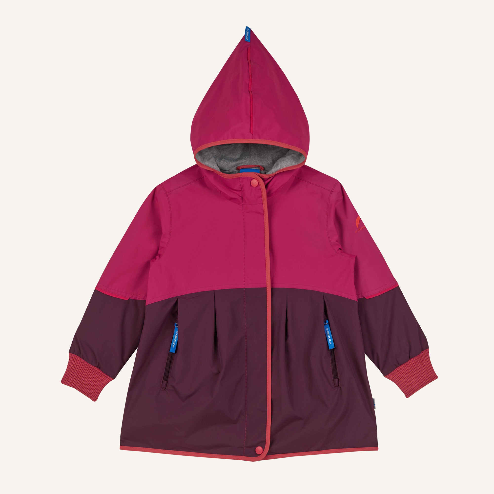 finkid-husky-aina-move-regenjacke-terra-cotta-wasserfest image 3